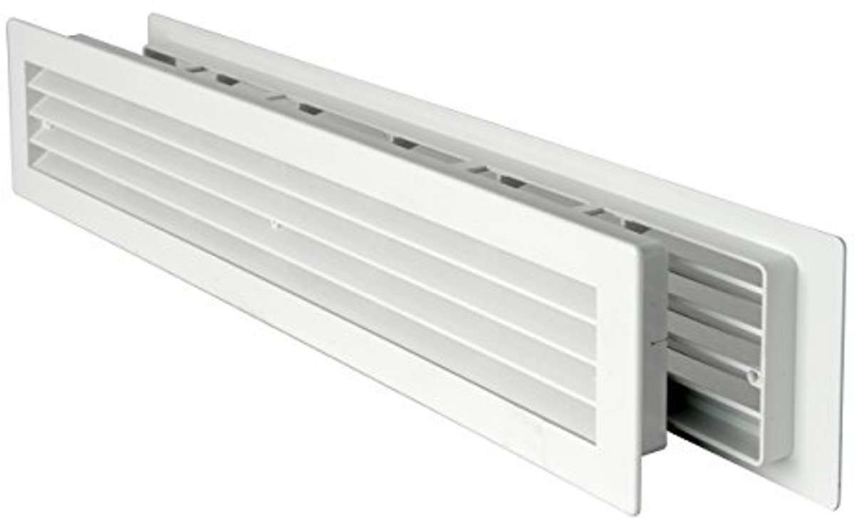 Rechthoekig Ventilatierooster van Kunststof 480 x 98 mm - Uittrekbaar en Duurzaam