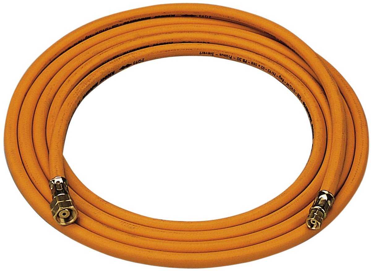 SIEV gasslang, 3/8L-3/8L vast, le 4m, diam 4mm, slang rubber