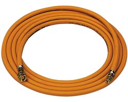 SIEV gasslang, 3/8L-3/8L vast, le 4m, diam 4mm, slang rubber