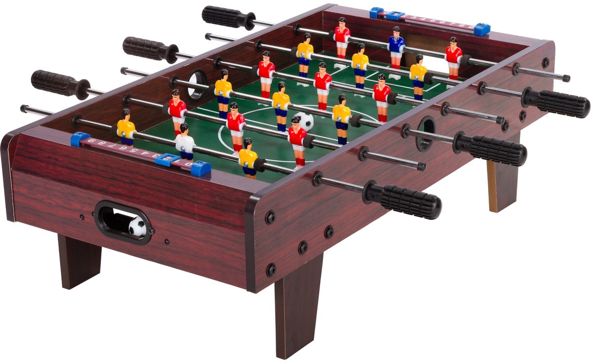 NORTH Oban Mini Voetbaltafel Dark Wood 70 x 37 x 25 cm