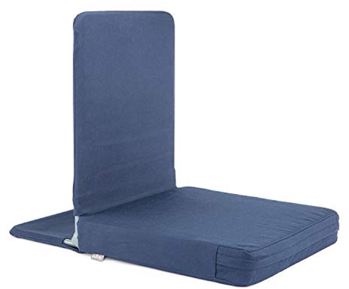Inklapbare Vloerstoel XL voor Yoga en Meditatie - Comfortabele Zitstoel met Dikke Kussen en Gevoerde Rugleuning