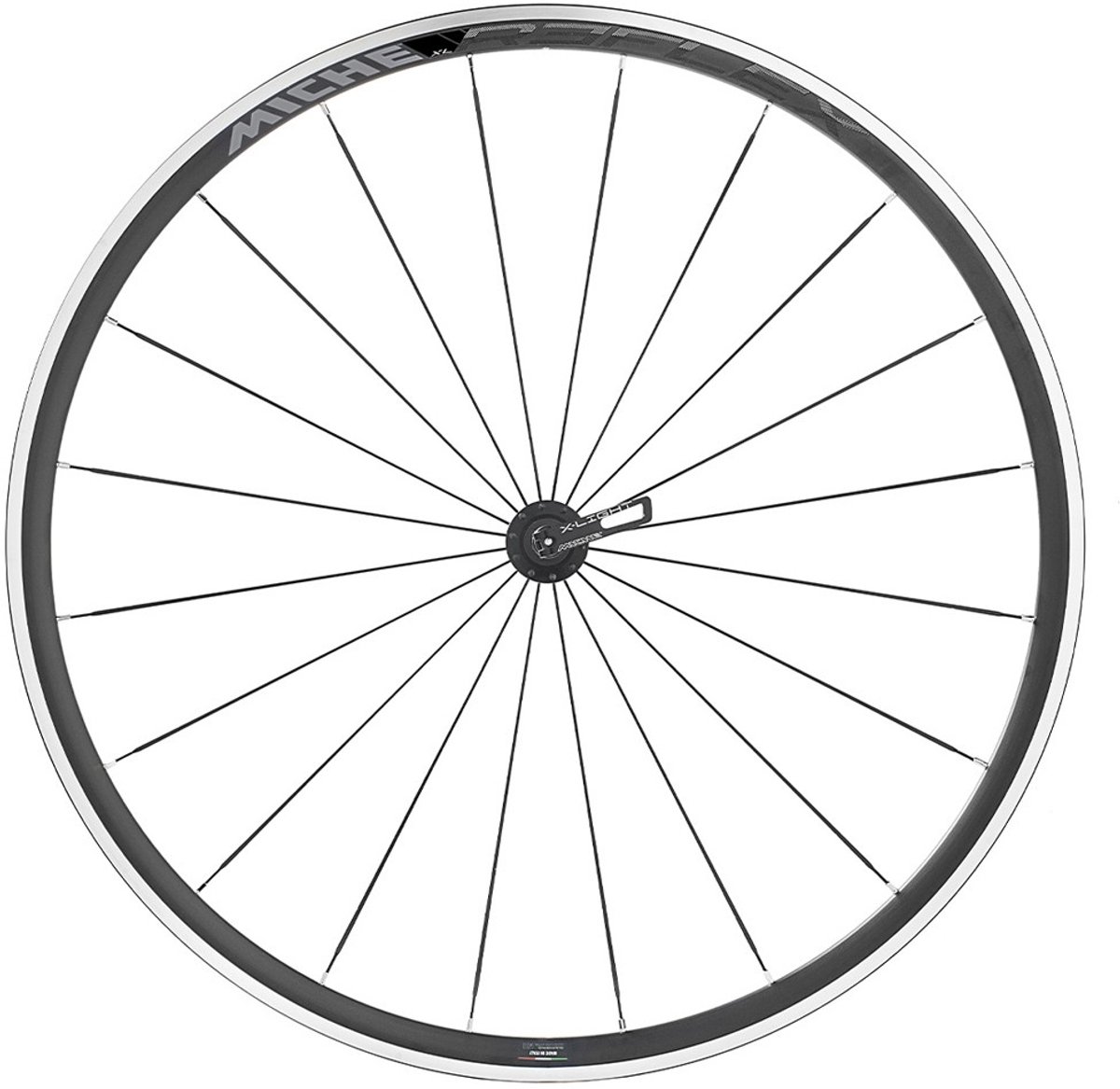 Miche Reflex Xl Cl Disc Racefiets Voorwiel Zilver 9 x 100 mm