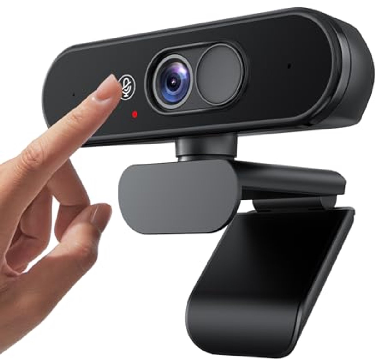 Image of 1080P FHD Webcam met Privacybescherming en Natuurlijke Beelden voor PC en Laptop