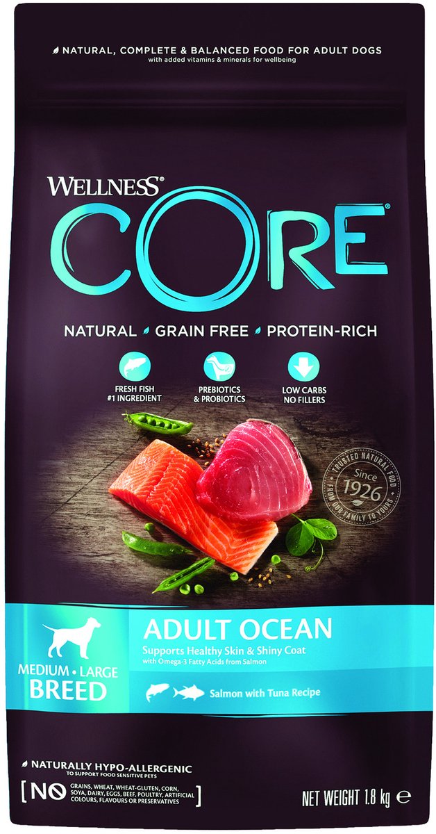 Wellness Core Hondenvoer Ocean Zalm - Tonijn 1,8 kg