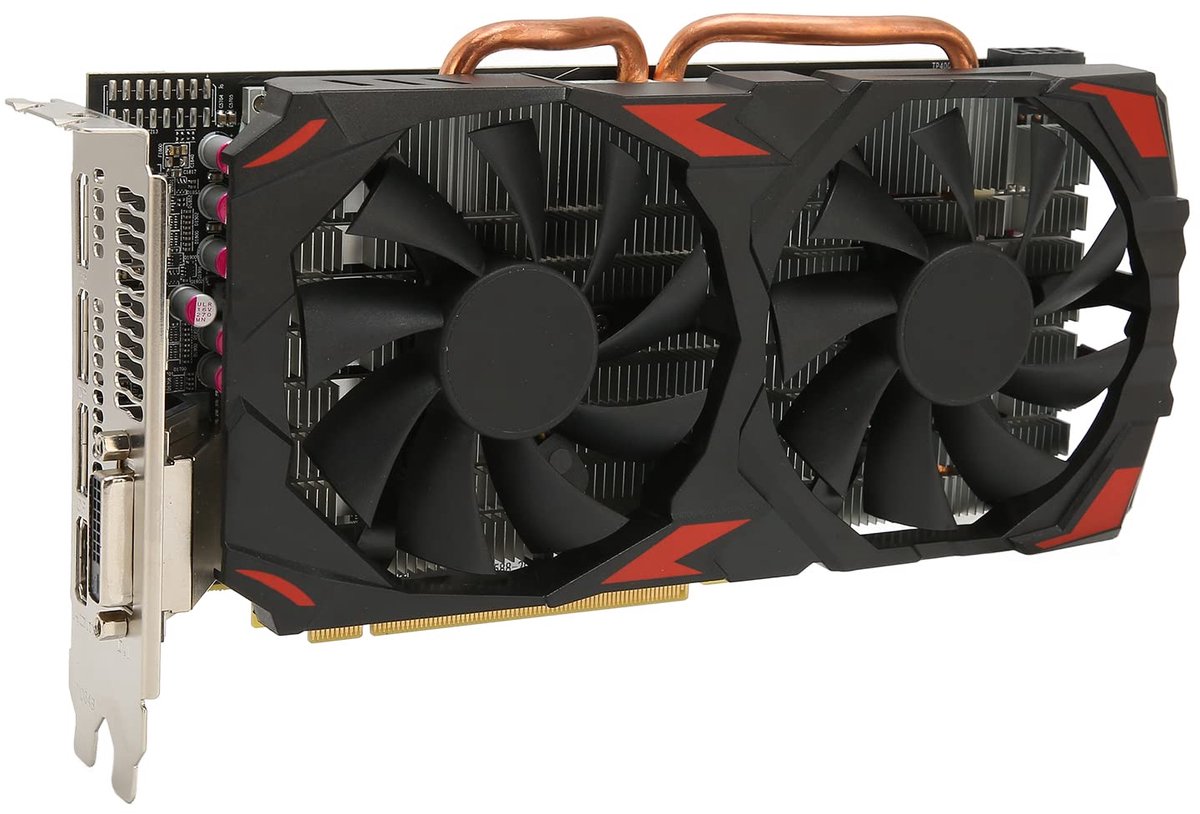 Rx 580 Graphics Card, 8Gb Gddr5 256Bit Support 8K 2 Cooling Fans 16 Pci Express videokaart