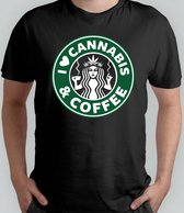 I Love Green and Coffee - T Shirt - Sweet - Green - Coffee - Groen - Blunt - Happy - Relax - Good Vipes - High - 4:20 - 420 - Mary jane - Chill Out - Roll - Smoke.