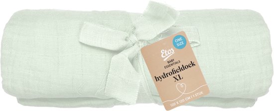 Product: Etos Hydrofiele Doek XL - 120 x 120 cm - Mint - 1 stuk, van het merk Etos