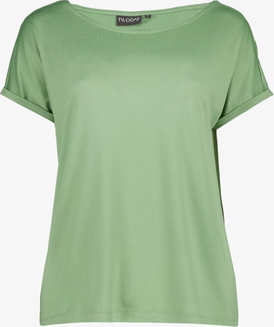 TwoDay dames T-shirt lichtgroen - Maat 3XL