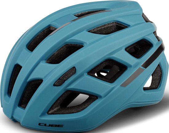 CUBE Fietshelm Road Race - Racefietshelm - 24 Ventilatiegaten - Verstelbaar - Reflecterend - 58-62 cm - L - Blauw