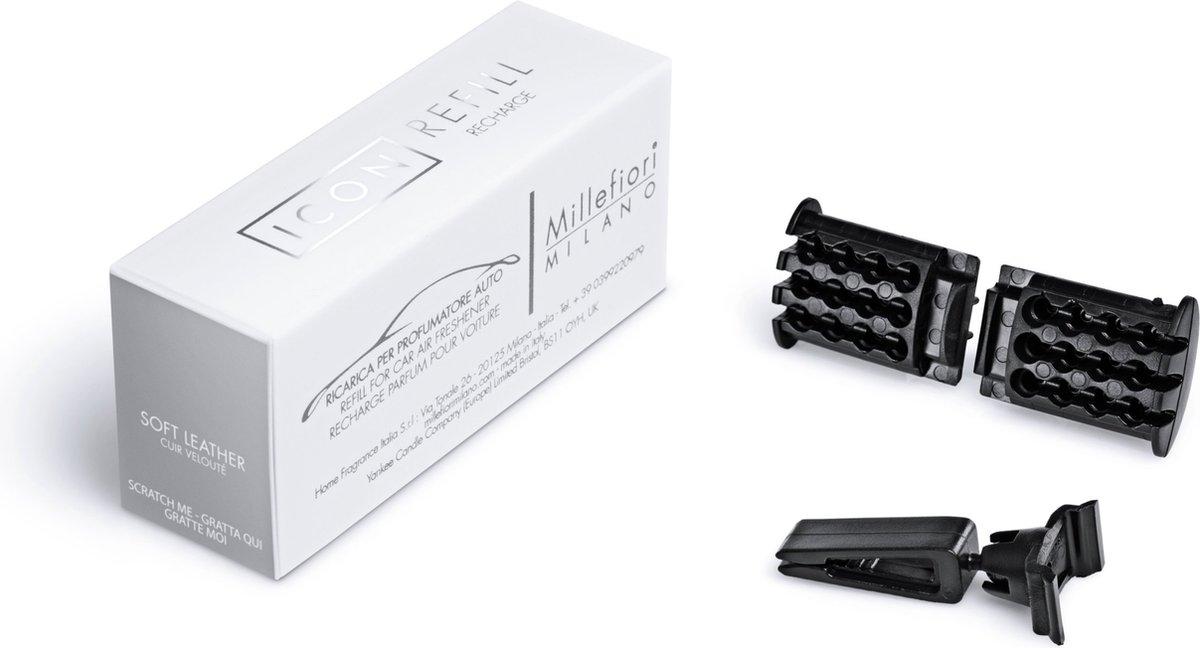 Goedkoopste Millefiori Milano Icon Car Refill - Soft Leather