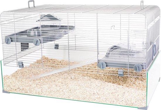 Cage pour hamster - 80 cm - Zolux NEOLIFE bleue