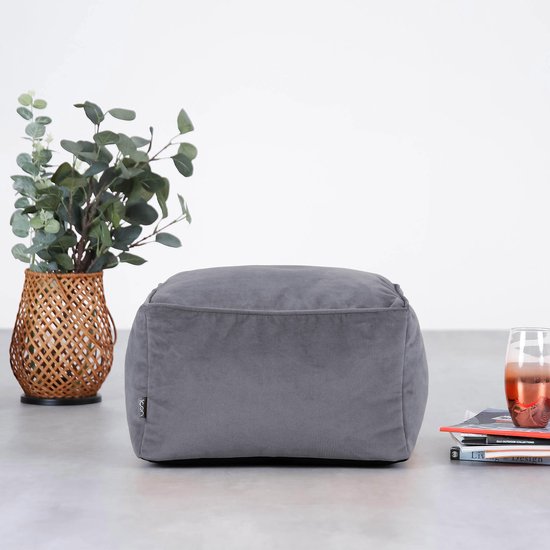 icon Amara Zitzak Hocker, Denimblauw, Corduroy Stof, Voetenbank icon Amara Zitzak Hocker, Denimblauw, Corduroy Stof, Voetenbank