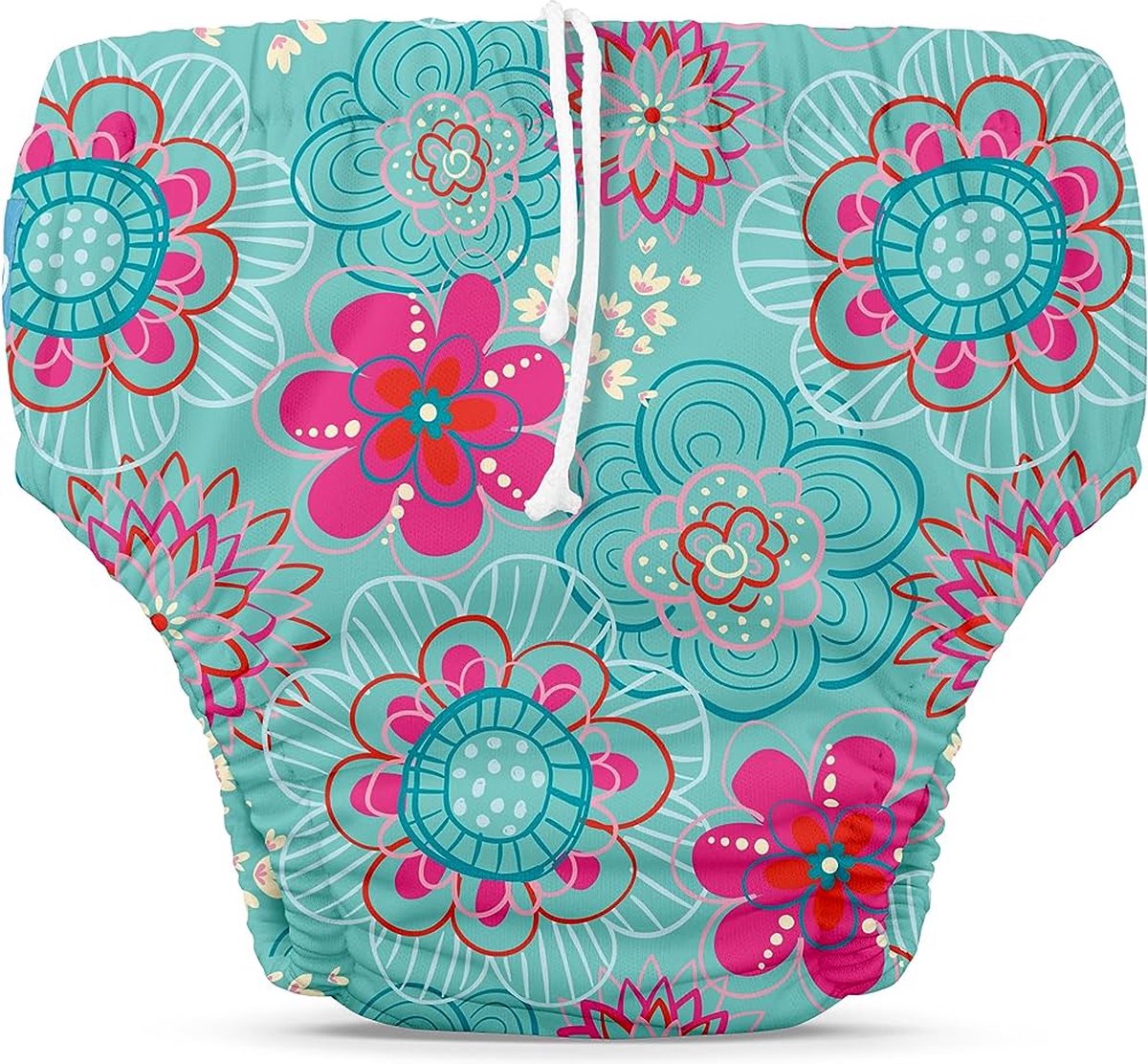 Goedkoopste Charlie Banana zwemluier met snaps - meisje - medium - bloemen