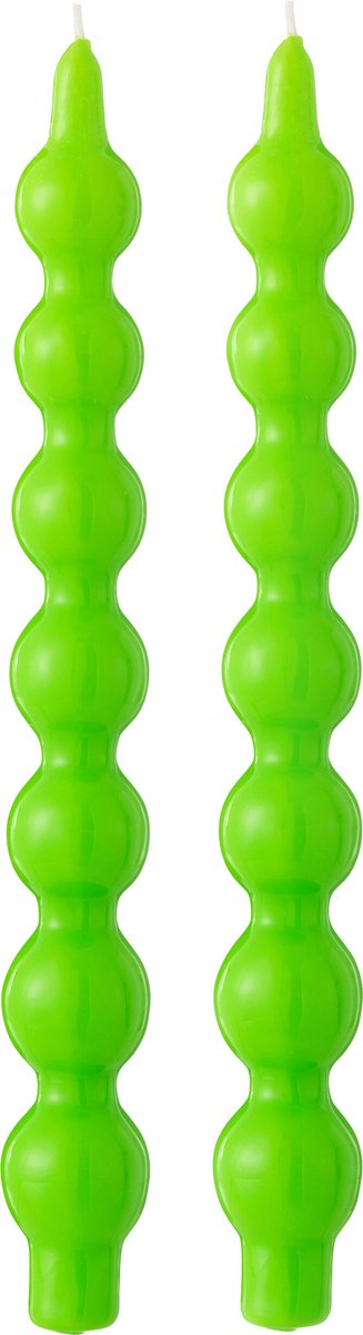 J-Line kaars Kalebas - groen - 5U - doos van 2