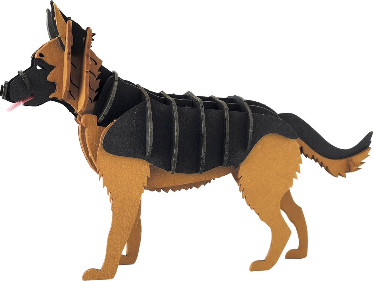 FRIDOLIN 3D Papier Model - Duitse Scheper.