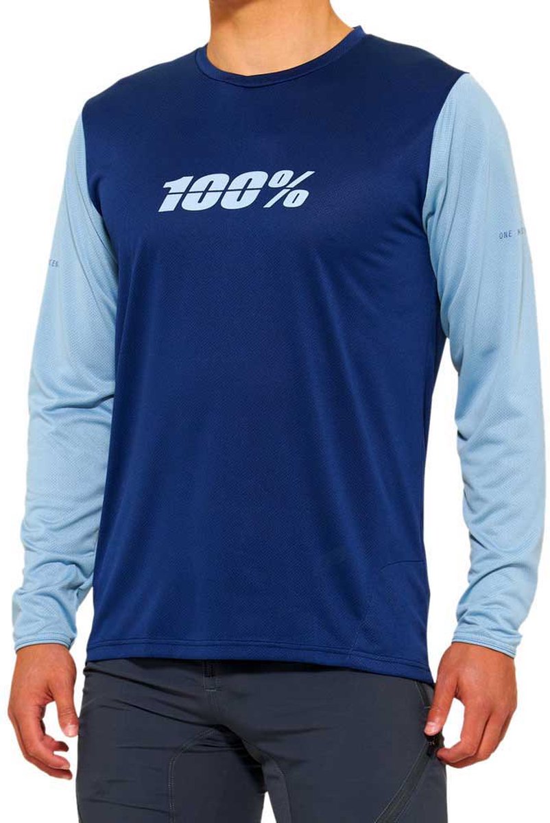 100percent Ridecamp Enduro-trui Met Lange Mouwen Blauw XL Man
