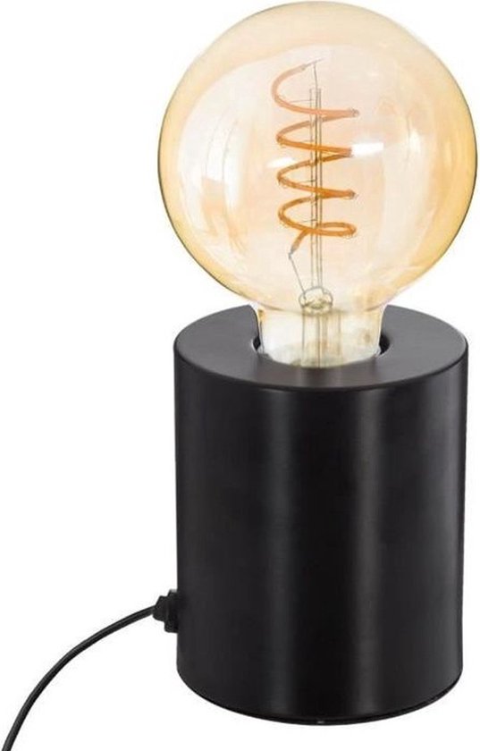 Design Tafellamp Zwart  - Diameter 9 x hoogte 10,5 cm