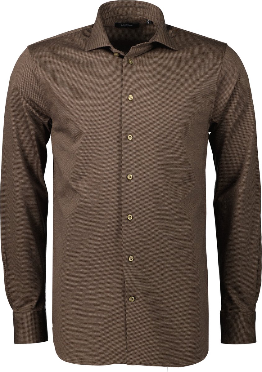 Matinique Overhemd - Slim Fit - Bruin - XL