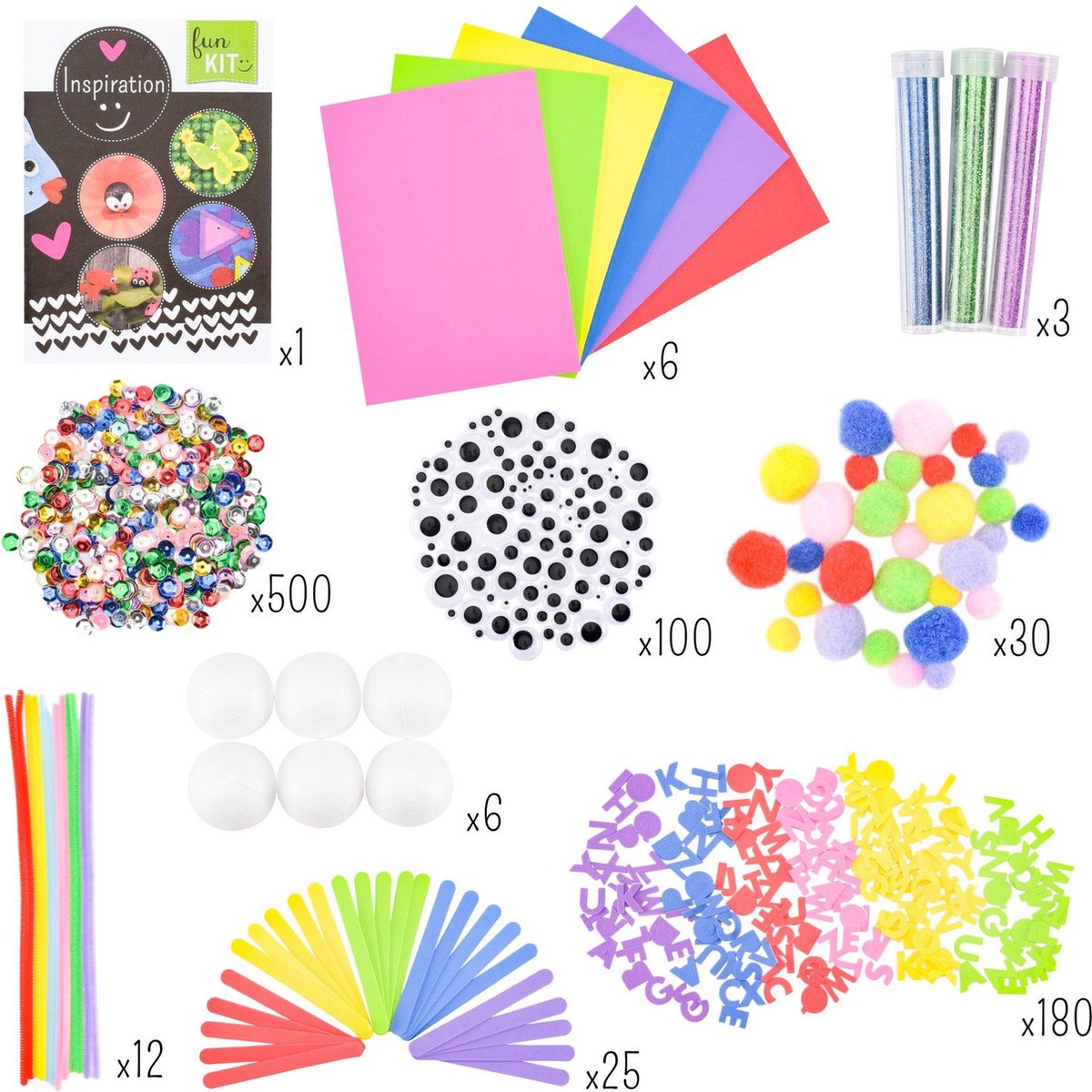 Kit Giochi Creativi per Bambini 1000 pezzi - Fun Kit Vaessen Creative