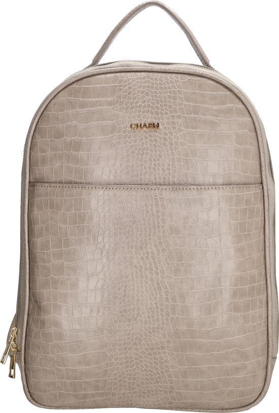 Charm London Midwood Rugzak 13,3 inch (29,4x16,6 cm.) - Lichttaupe