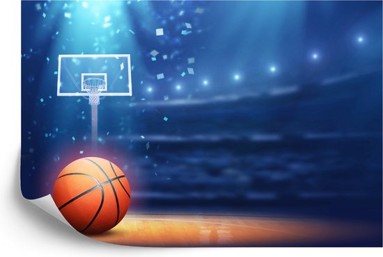 Papier peint photo Basketbal dans le stade - Papier peint non tissé - 368 x 254 cm