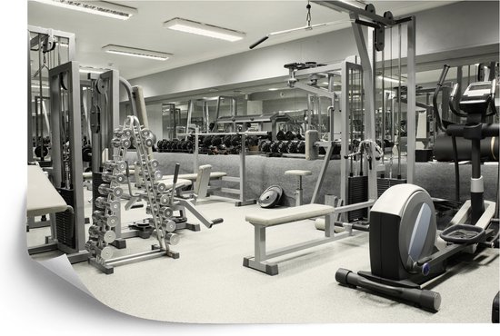 Fotobehang Interieur Van Een Sportschool Met Apparatuur - Vliesbehang - 416 x 254 cm