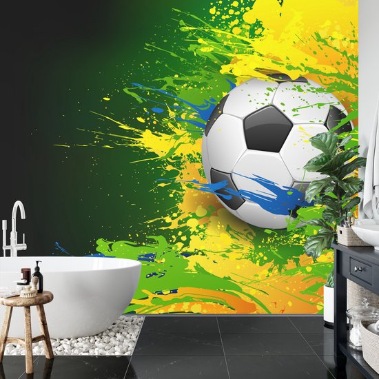 Papier peint photo Voetbal - Papier peint Papier peint non tissé - 368 x 254 cm