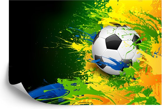Papier peint photo Voetbal - Papier peint Papier peint non tissé - 368 x 254 cm
