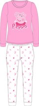 Peppa Pig sterren pyjama coral fleece roze maat 104/110