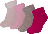Apollo - Baby Sokken Katoen - Multi Roze - 6/12M - Baby sokjes - Baby sokken