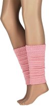 Apollo - Beenwarmers Dames Ribbed - Roze - One Size - Beenwarmers