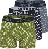 Apollo - Boxershort heren daily - 3-Pack - Maat L - Heren boxershort - Ondergoed heren - boxershort multipack - Boxershorts heren