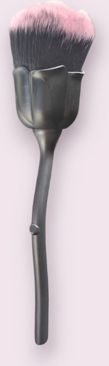 AliRose - Flower MakeUp Brush - Luxe make-up Borstel - Zwart