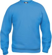 Clique Basic Roundneck Sweater Turquoise maat 2XL