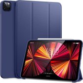 IPS - Hoes voor Apple iPad Air 11-inch 2024/2022/2020 10.9-inch / Pro 11-inch (2020/2021/2022) - Smart Cover Folio Book Case – Blauw - iPad Hoesje - iPad Case - iPad Hoes - Autowake - Magnetisch - Tri-fold - Tablethoes - Smartcase