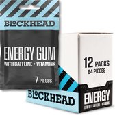Blockhead Energy Suikervrije kauwgom 12x 7 stuks