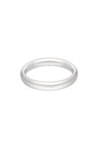 Ring basic unie - Yehwang - Argent - Acier inoxydable - Taille 16