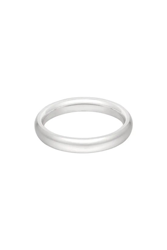 Ring basic effen - Yehwang - Zilver - Stainless Steel - Maat 16