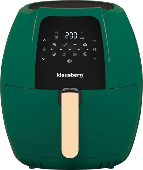 Klausberg Hetelucht Frituurpan 7,7L Groen 1800W - Klausberg - €129,95