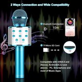 Draadloze Bluetooth Microfoon Karaoke, Microfoon Kindercadeaus voor jongens meisjes, vanaf 5 6 7 8 9 10 11 12 Kind Verjaardagscadeau