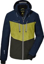 Killtec heren ski jas - ski-jas heren - 38699 - dark petrol/oker/dark moss - maat L