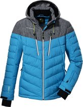 Killtec heren ski jas - ski-jas heren - 38713 - sky blue/antraciet melange - maat XL