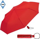 Fare Mini Paraplu - AOC - Automatisch openen en sluiten - Windproof - Ø97 cm - Polyester/Kunststof/Staal - Rood