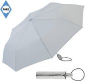 Bol.com Fare Mini Paraplu - AOC - Automatisch openen en sluiten - Windproof - Ø97 cm - Polyester/Kunststof/Staal - Lichtgrijs aanbieding
