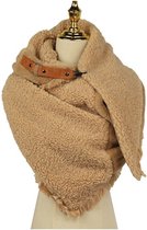 Sjaal Barrow - Omslagdoek - Vachtsjaal - Teddy/Faux Fur - Sand