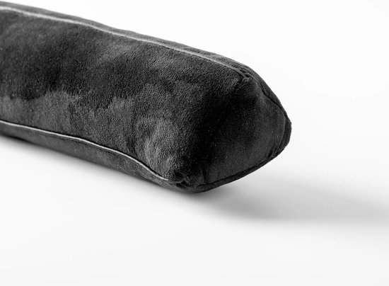 Dutch Decor - GIDEON - Boudin de trait 90x10x10 cm - Corbeau - noir - Rouleau de tirage pour l'intérieur - Chien de trait - Coussin de tirage