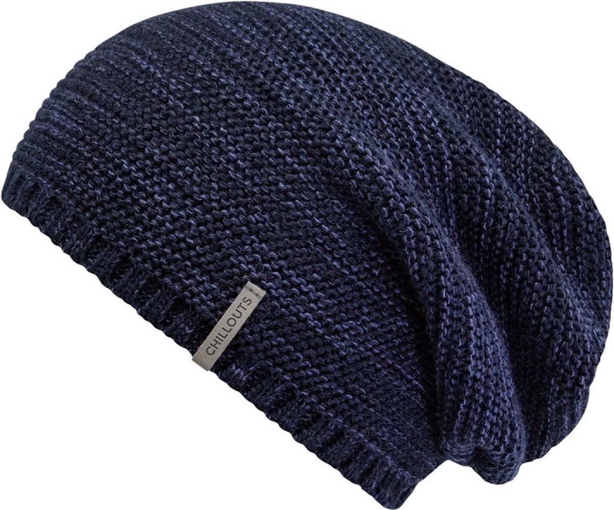 Chillouts beanie muts Keith navy melange