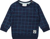 Frogs and Dogs - Sweater met Checks print - Navy Blauw - Maat 62 -