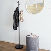 kapstok van metaal - Moderne kapstok voor hal, slaapkamer, kantoor - 170 cm hoog, stabiel - Mat zwart