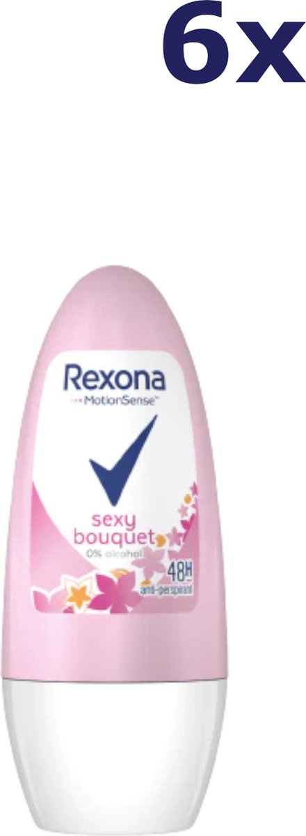 Goedkoopste Rexona Deo Roller - Sexy Bouquet - 6 x 50 ml